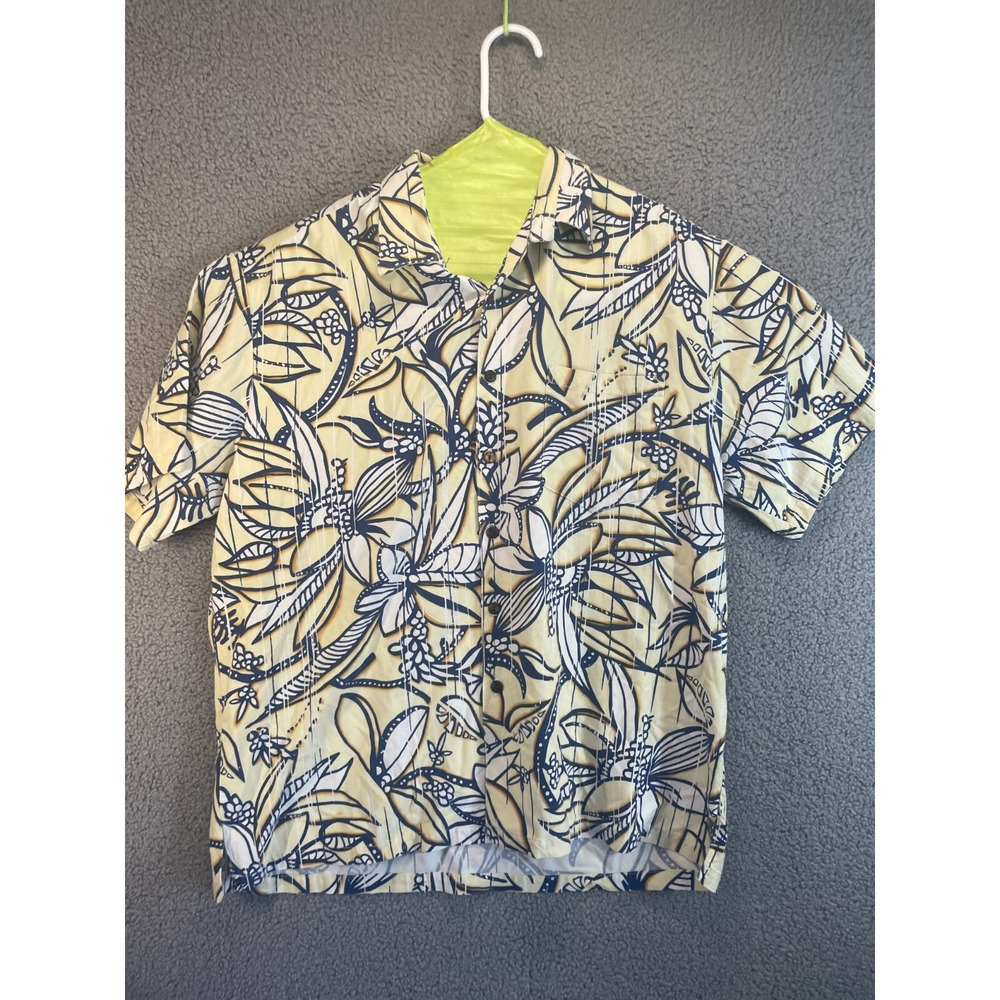 Koa Road Button Up Shirt‎ Men's L Multicolor Floral Tropical Pocket Short Sleeve